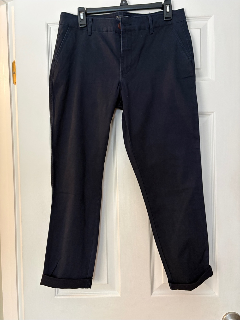 Abercrombie & Fitch Men's Dark Navy Chinos
